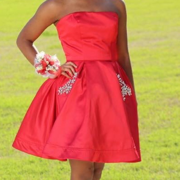 Sherri Hill Dresses & Skirts - Sherri Hill Short Strapless A Line Dress 51390 Sherri Hill Dresses & Skirts - Sherri Hill Short Strapless A Line Dress 51390